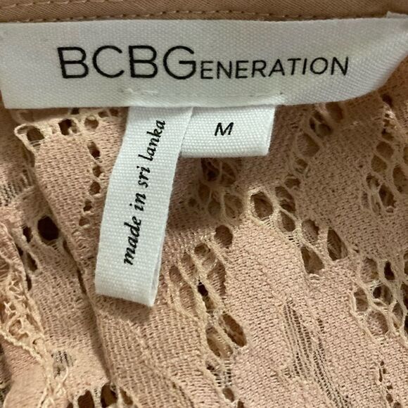 BCBGeneration pink lace tank  - Picture 4 of 5